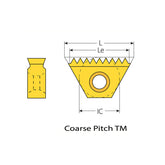 American UN (con't)  Coarse Pitch TM  Thread Milling Inserts - Big-tools Industrial Supply Tools for Metal Cutting